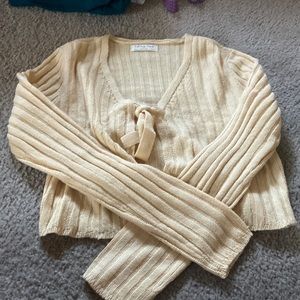 beige cardigan